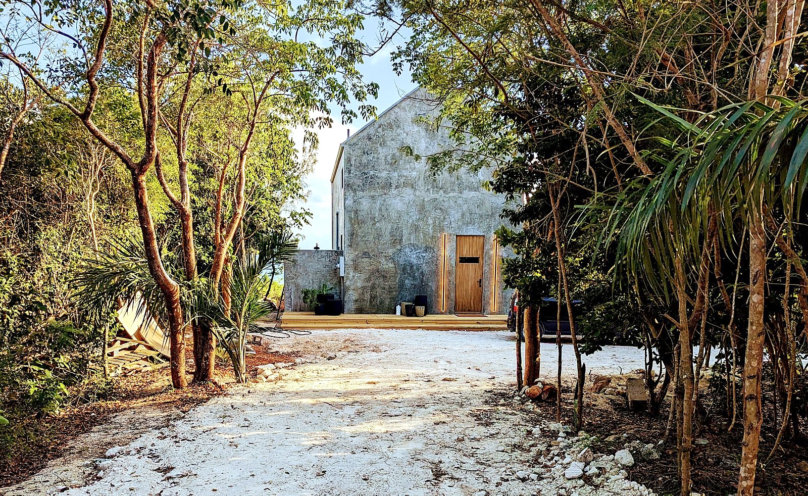 Ocean View Eleuthera, exterior at dusk